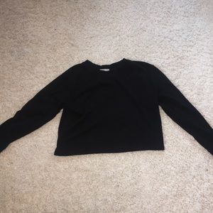 Black Crewneck Top